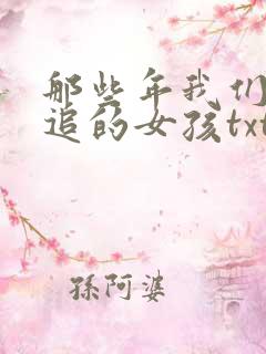 那些年我们一起追的女孩txt