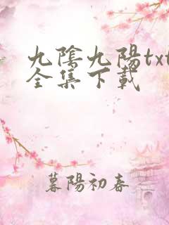 九阴九阳txt全集下载