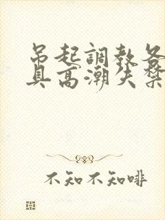 吊起调教各种工具高潮失禁H