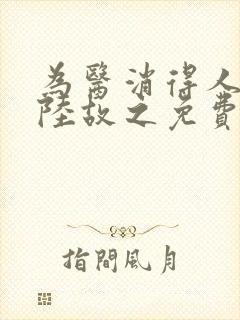 为医消得人憔悴陆故之免费阅读