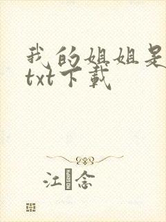 我的姐姐是美女txt下载
