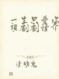 一生只爱你 电视剧剧情介绍