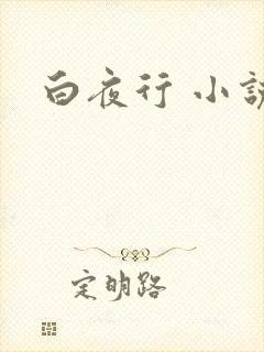 白夜行 小说