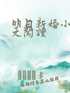 明日新婚小说全文阅读