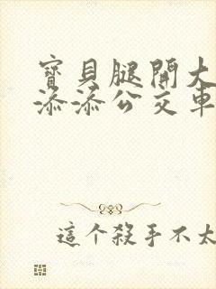 宝贝腿开大点我添添公交车