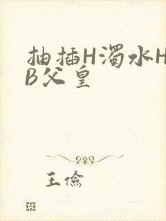 抽插H浊水H嫩B父皇