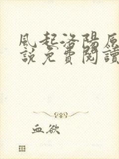 风起洛阳原著小说免费阅读