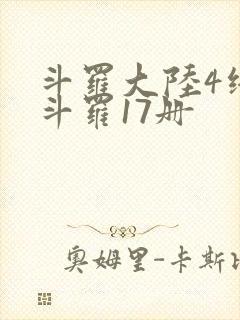 斗罗大陆4终极斗罗17册