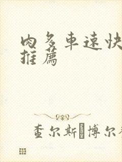 肉多车速快的书推荐
