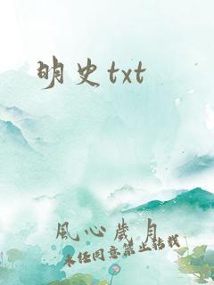 明史txt