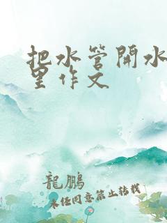 把水管开水放B里作文