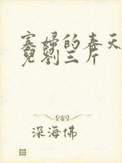 寡妇的春天白花儿刘三斤