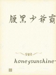 腹黑少爷霸道爱