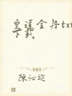 皇道金丹txt下载