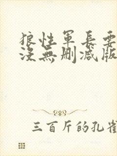 狼性军长要够了没无删减版