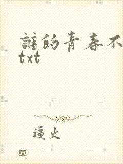 谁的青春不迷茫txt