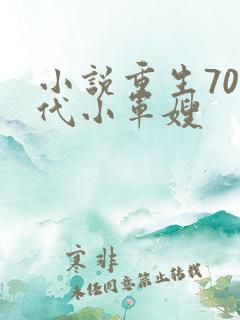 小说重生70年代小军嫂