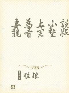 妻为上小说免费观看完整版笔趣阁