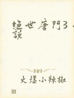 绝世唐门3 小说