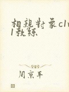 相亲对象c1v1教练