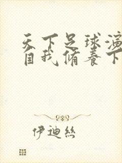 天下足球演员的自我修养下