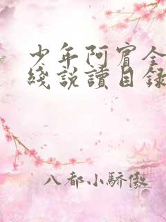 少年阿宾全文在线说读目录