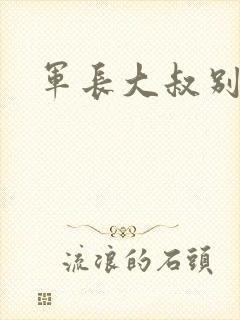 军长大叔别使坏