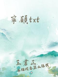 宁愿txt