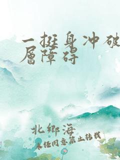 一挺身冲破了那层障碍