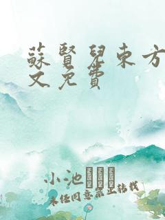 苏贤儿东方衍全文免费