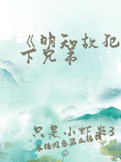 《明知故犯》年下兄弟