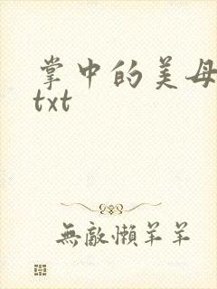 掌中的美母版主txt