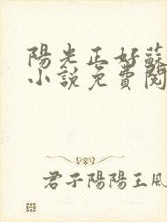 阳光正好苏玥玥小说免费阅读