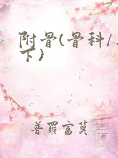 附骨(骨科/年下)