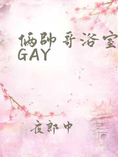 俩帅哥浴室互攻GAY