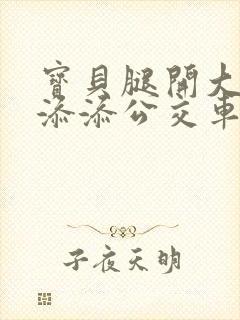 宝贝腿开大点我添添公交车