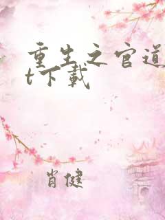 重生之官道txt下载