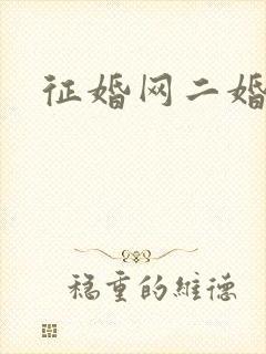 征婚网二婚
