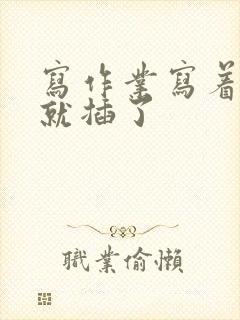 写作业写着写着就插了