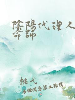 阴阳代理人之改命师