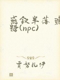 燕钗半落 琥珀糖(npc)