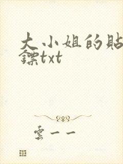 大小姐的贴身保镖txt