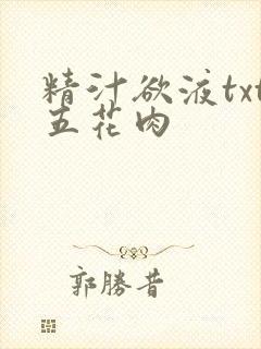 精汁欲液txt五花肉