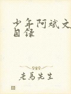 少年阿斌文说读目录