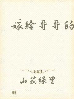 嫁给哥哥的情敌