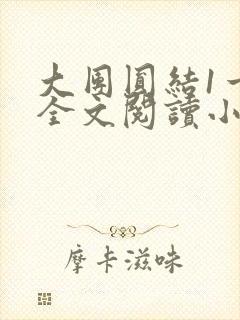 大团圆结1一6全文阅读小说