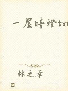 一屋暗灯txt