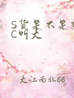 S货是不是想挨C叫大