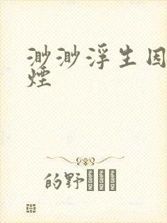 渺渺浮生因你成烟