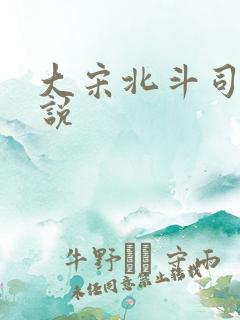 大宋北斗司 小说